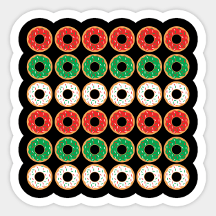 Christmas Donuts (Horizontal) Sticker